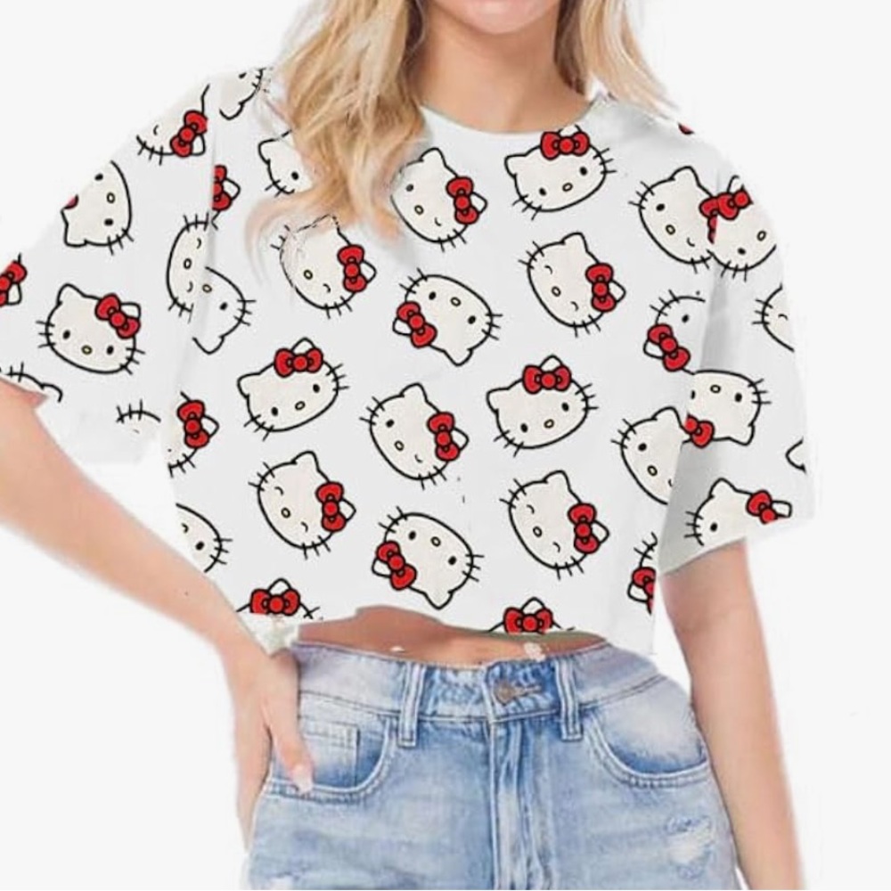 Hello kitty crop top